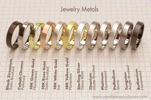 The Different Types of Metals Used in Jewelry-Making and Their Characteristics