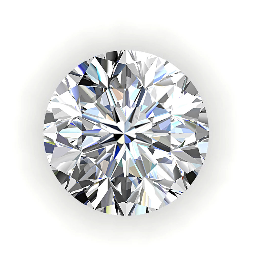 0.57 Carat G VVS2 Round Diamond