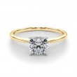 1.17 ct. Lab Grown Cushion Cut Diamond with a 14K YG or WG Solitaire Setting