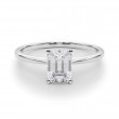 0.69 ct. Lab Grown Emerald Cut Diamond with a 14K WG or YG Solitaire Setting