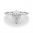 1.19 ct. Pear Cut Diamond with a 14K WG or YG Solitaire Setting
