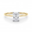 0.91 ct. Lab Grown Radiant Cut Diamond with a 14K YG or WG Solitaire Setting