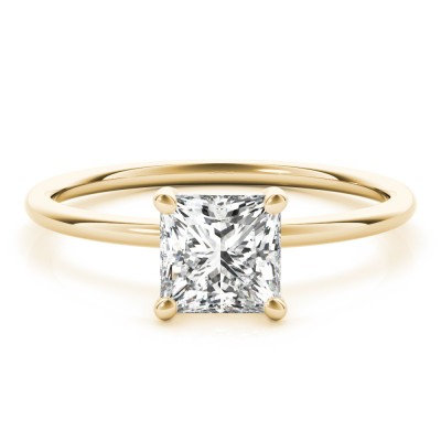 2.06 ct. Princess Cut Diamond with a 14K YG or WG Solitaire Setting