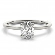 0.80 ct. Oval Cut Diamond with a 14K WG or YG Solitaire Setting