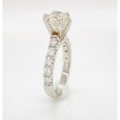 2.10 ctw. Round Diamond Ring with Gorgeous Side Accent Stones