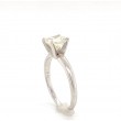 0.75 ct. Princess Cut Solitaire Ring in a White Gold Pronged Setting