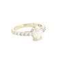1.05 ctw. Oval Cut Diamond Ring with a Gleaming 14K White Gold Diamond Setting