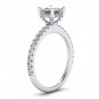 1.77 ctw Princess Cut Diamond Ring in 14k White Gold