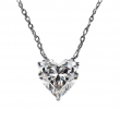 14KT White Gold 1.50 CT. Lab Grown Heart Diamond Necklace