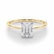 1.45 ct. Lab Grown Emerald Cut Diamond with a 14K YG or WG Solitaire Setting