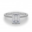 1.52 ctw. Emerald Cut Diamond Ring in our Best Seller Setting