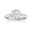 1.48 ct. Round Brilliant Cut Diamond Engagement Ring in 14K White Gold