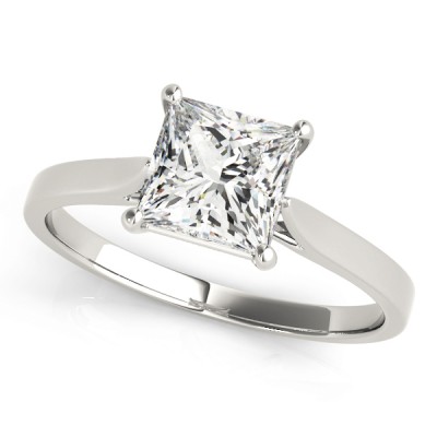 1.81 ct. Princess Cut Diamond with a 14K WG or YG Solitaire Setting