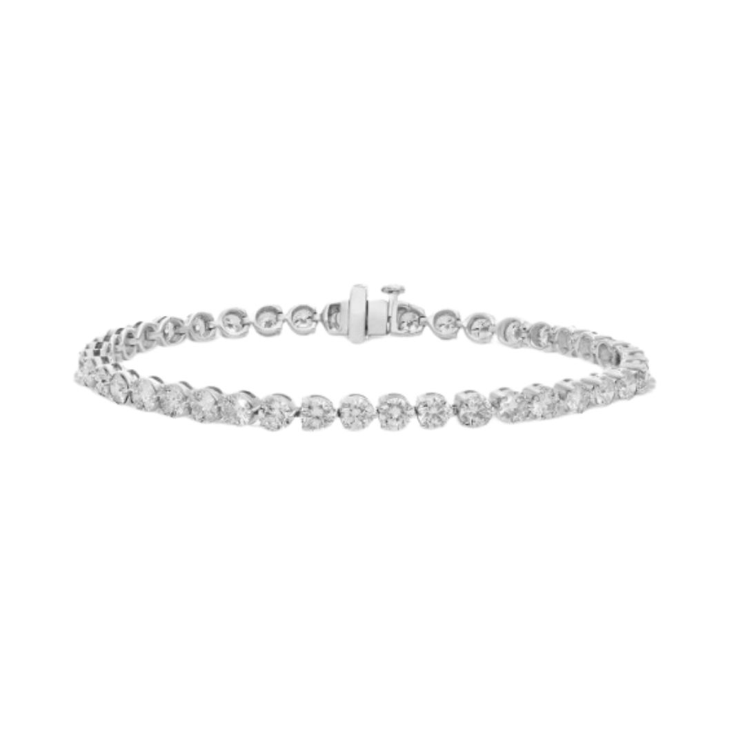 Three Prong Tennis Bracelet