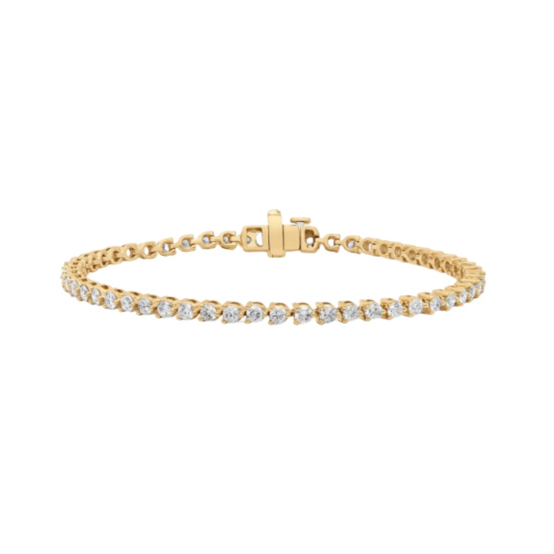 Three Prong Tennis Bracelet