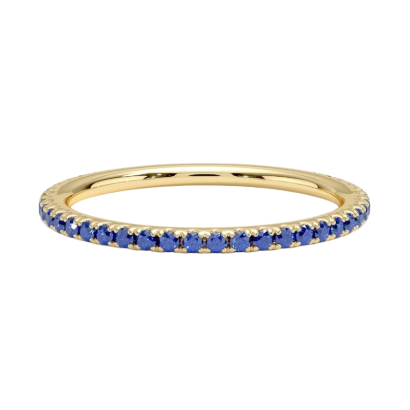Blue Sapphire 14K Yellow Gold Ring