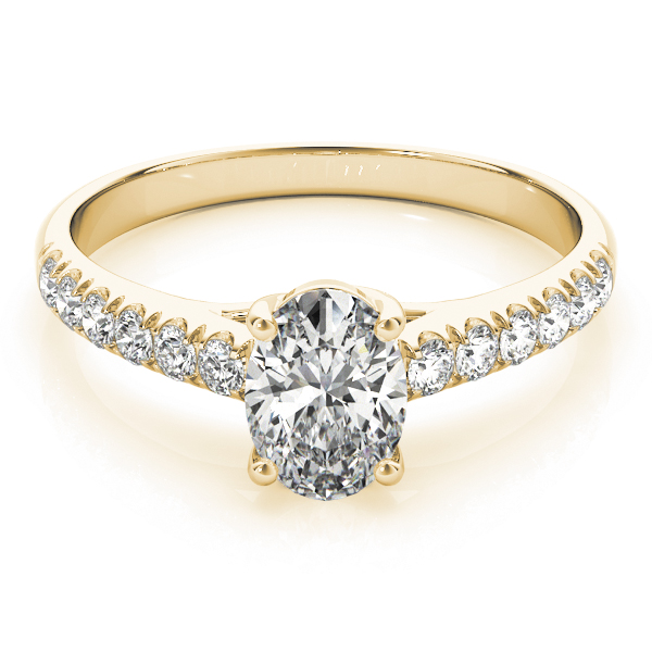 1.91 ctw. Oval Cut Diamond Ring in 14kt Yellow Gold