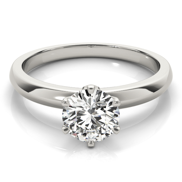 1.90 ct. Round Brilliant Cut Diamond Ring in Classic 14K WG or YG Solitaire Setting